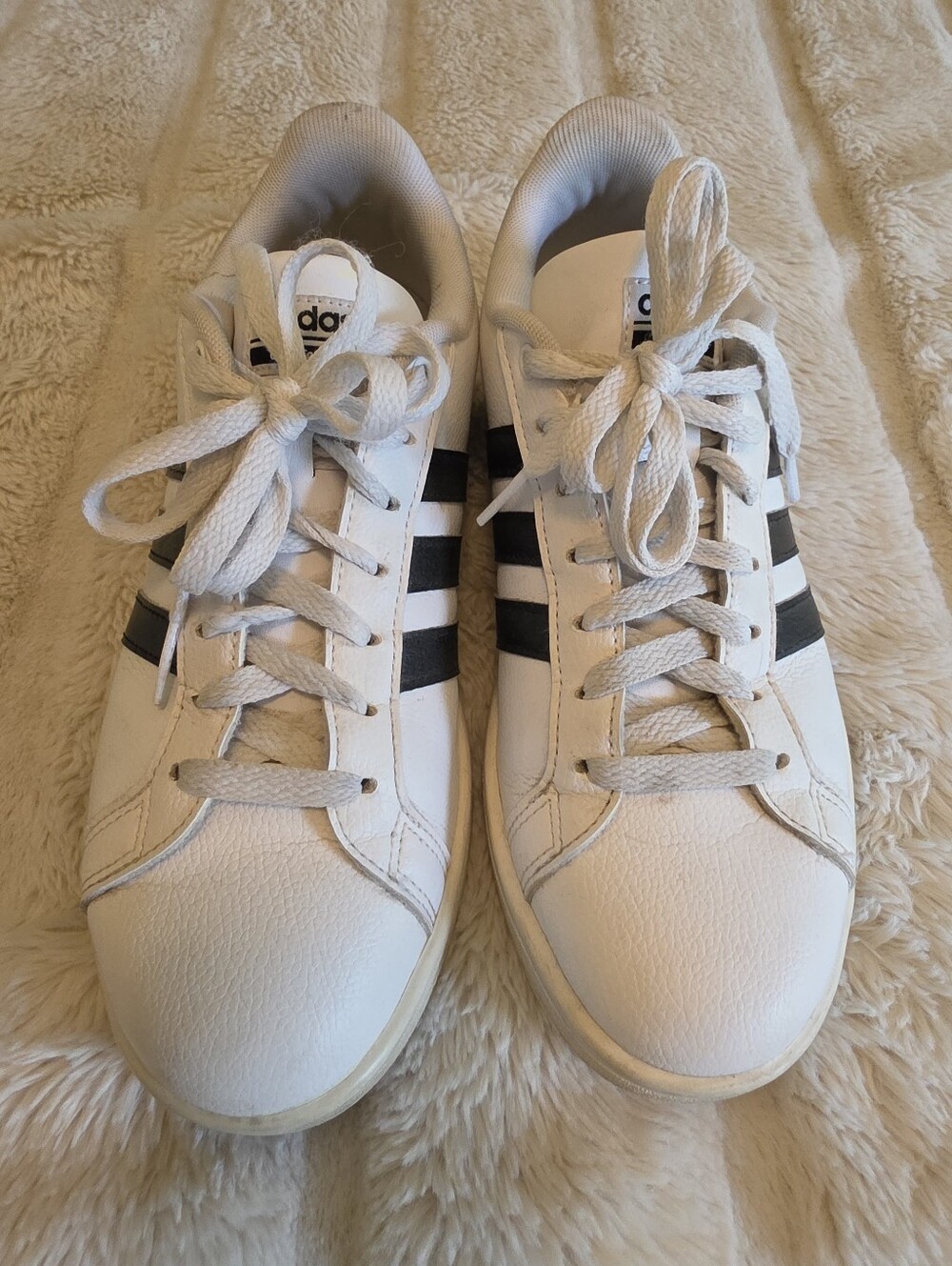 👟 Adidas Cloudfoam Advantage White/Black Sneakers